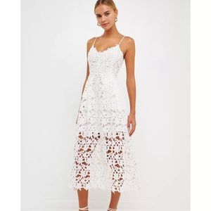 ASTR the label Women's Lace A Line Midi Dress